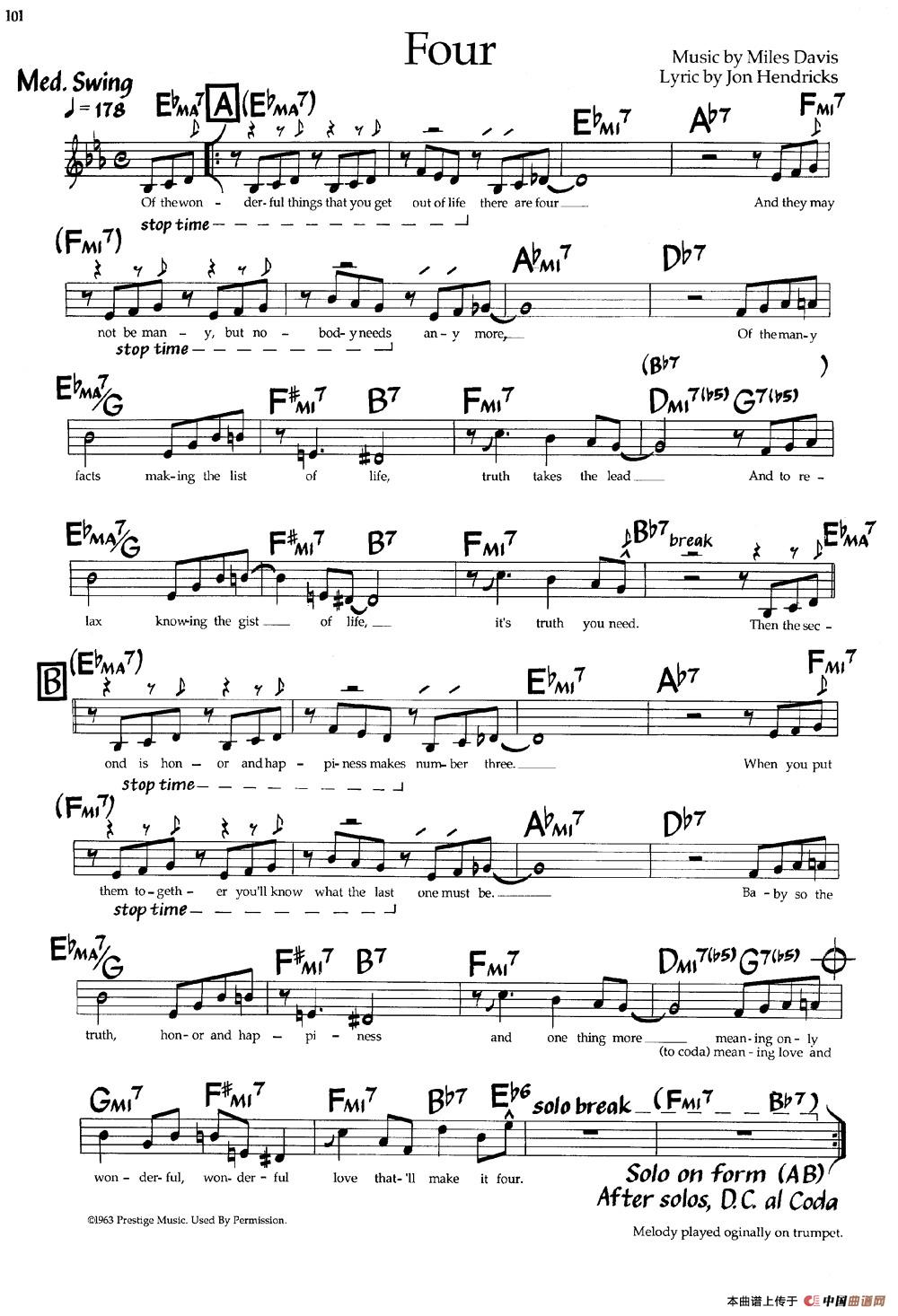 Fout（福特）（爵士钢琴曲）钢琴谱