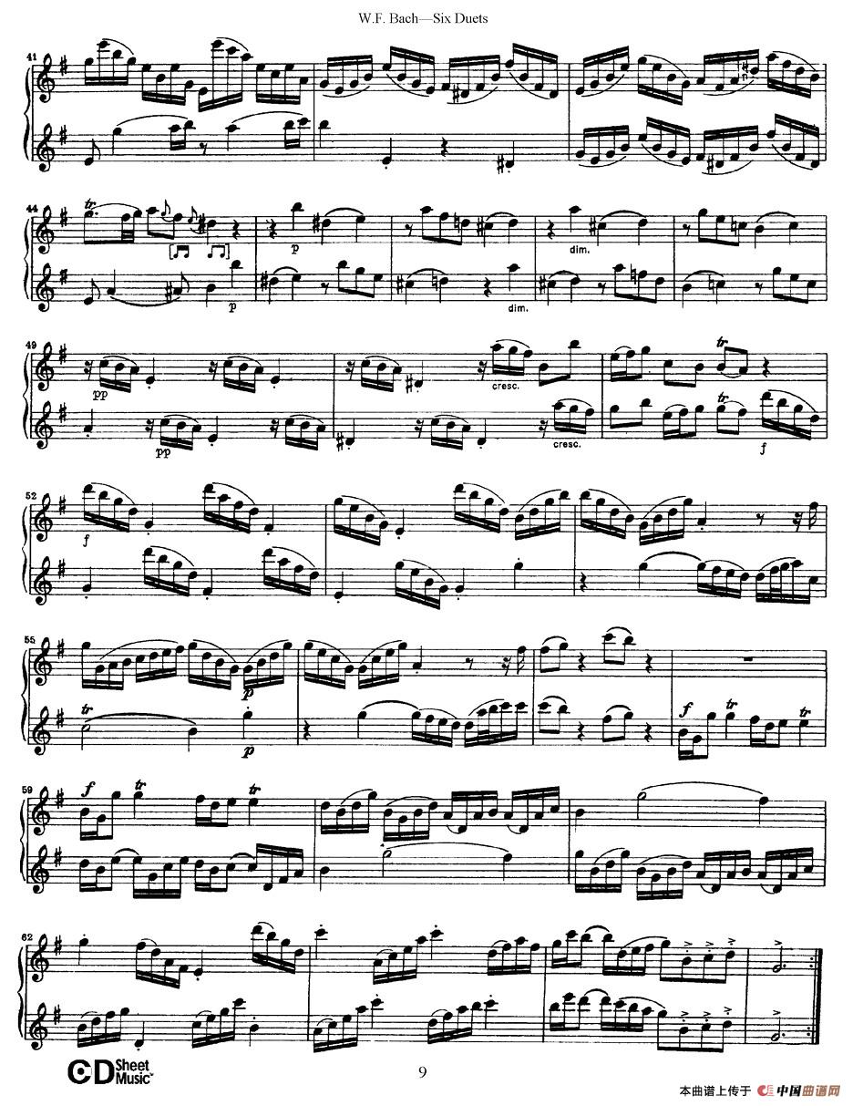 Six Duets（6首二重奏）（2）萨克斯谱