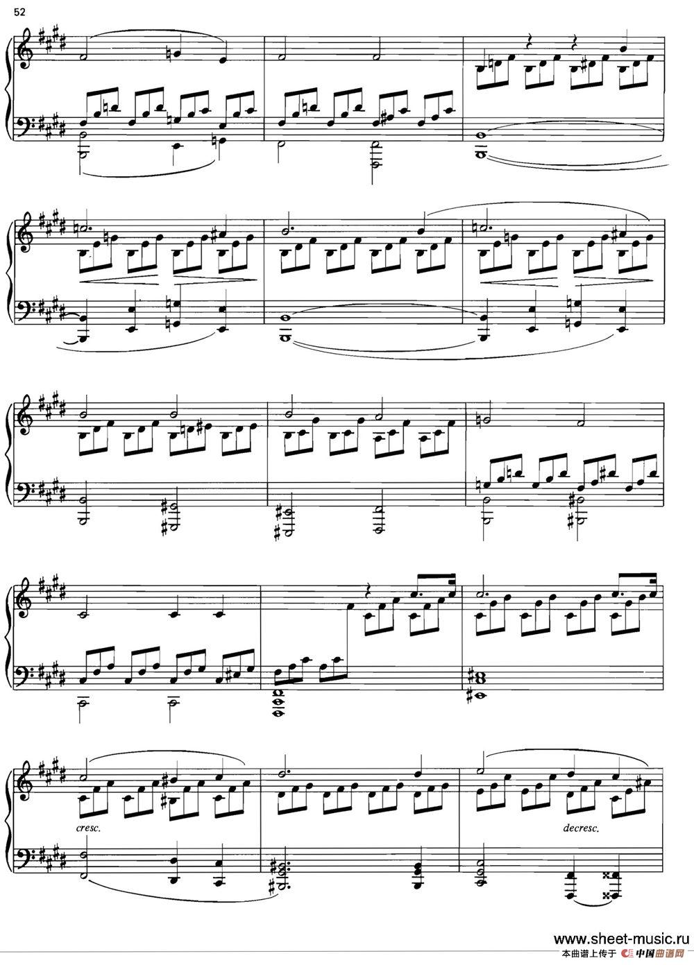 SONATE AU CLAIR DE LUNE（MOONLIGHT SONATA）钢琴谱