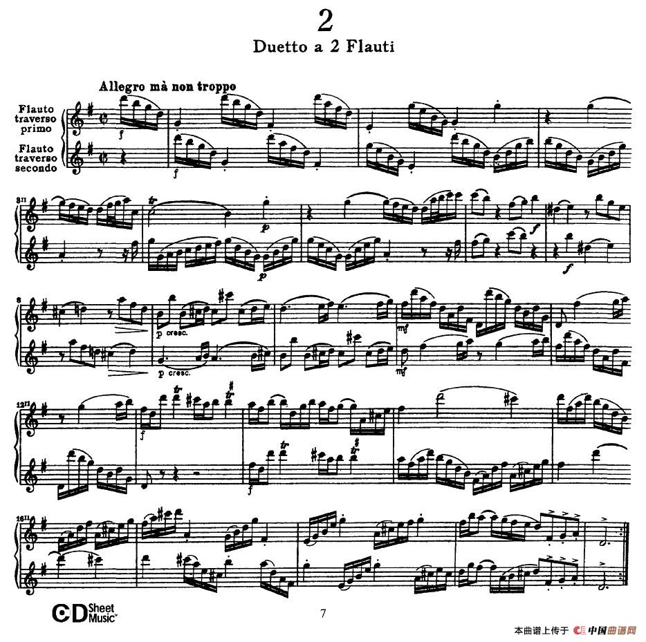 Six Duets（6首二重奏）（2）萨克斯谱