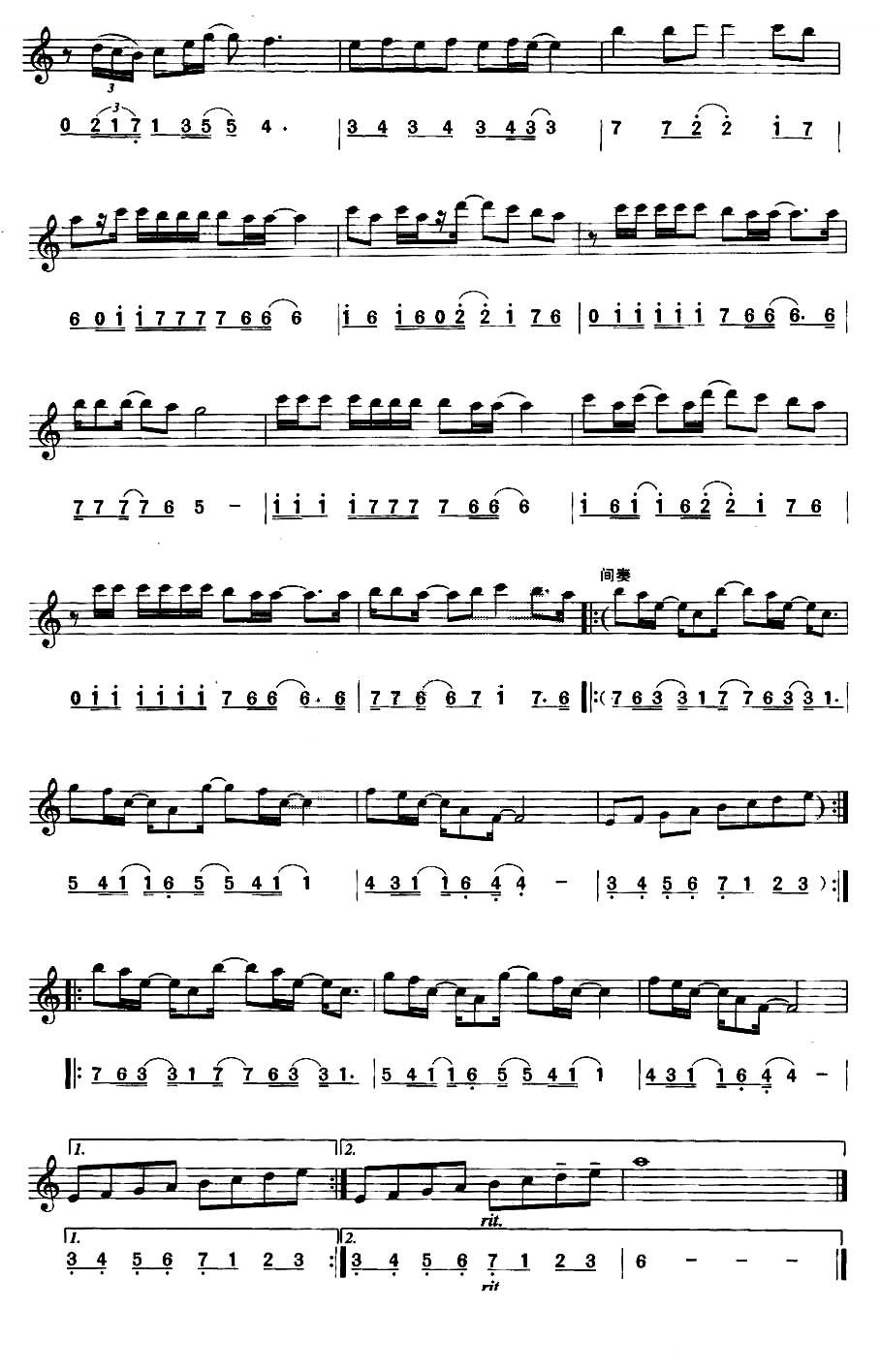 Careless Whisper（无心快语/无心细语）（线简谱混排版）萨克斯谱