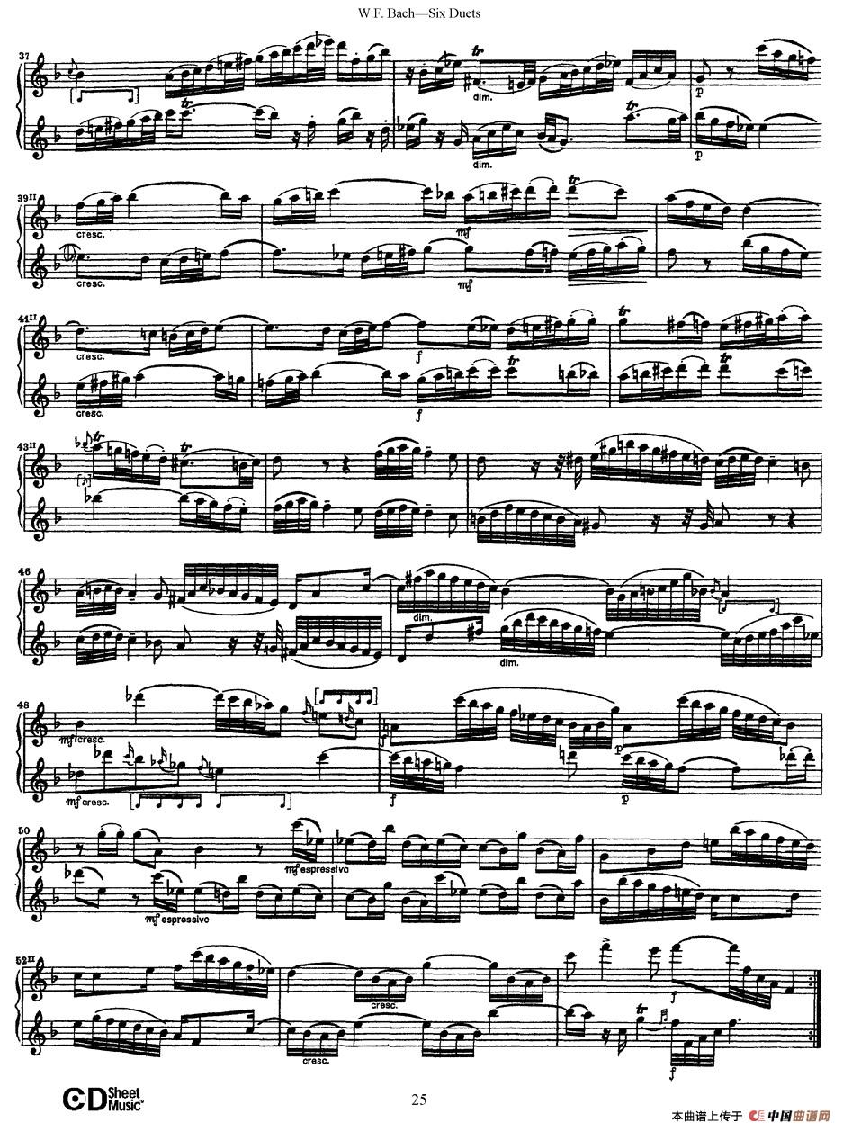 Six Duets（6首二重奏）（4）萨克斯谱