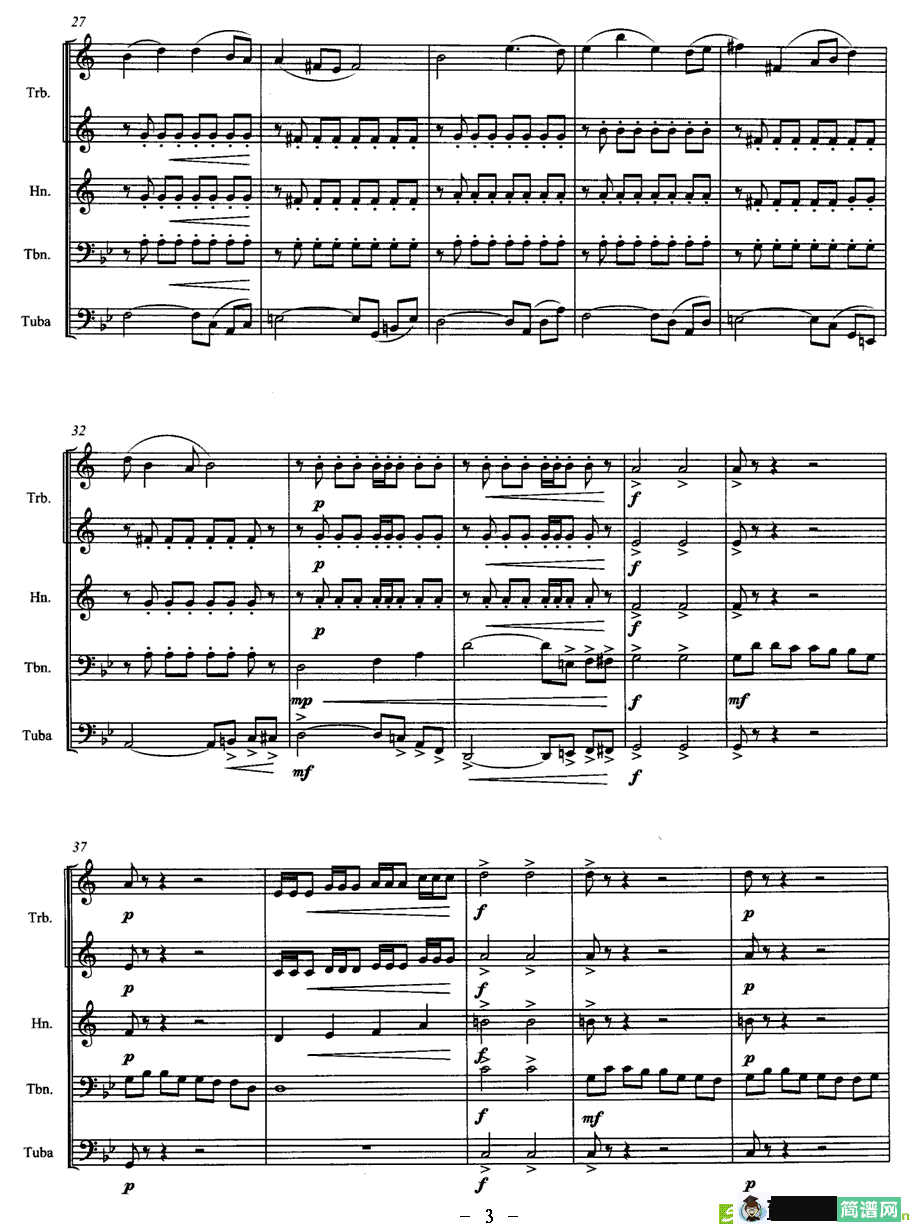 那达慕序曲简谱(崔逢春作曲)