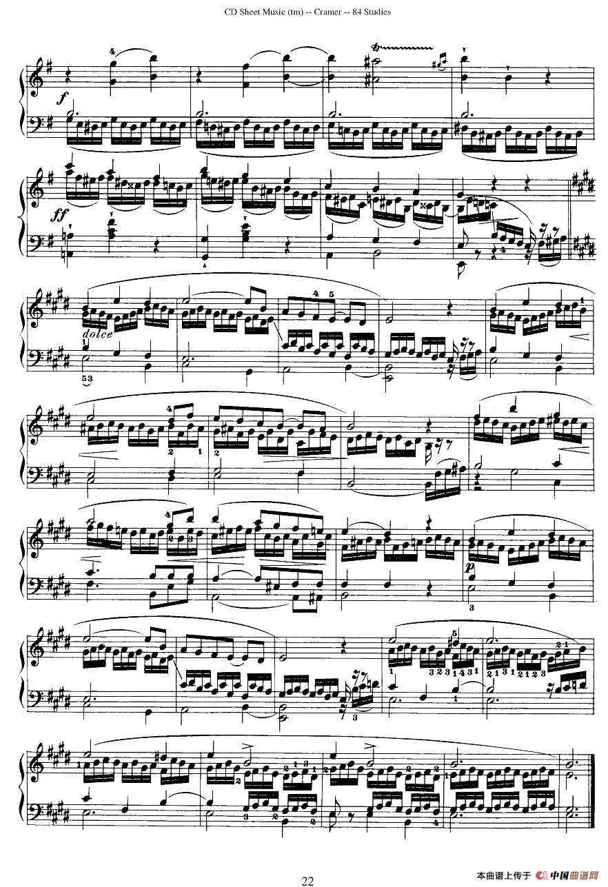 Cramer - 84 exercices（41—45）（克拉莫84首钢琴练习曲）钢琴谱