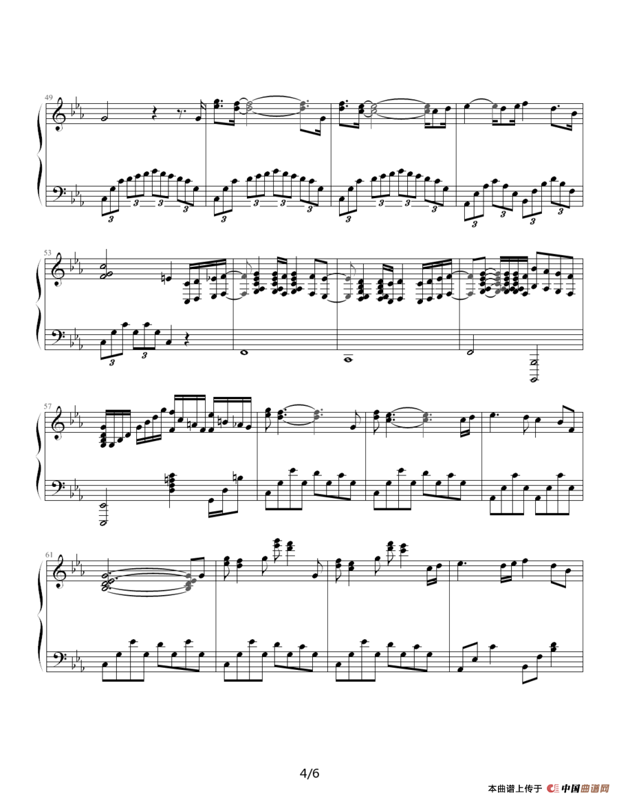 W Nocturne（W·夜曲）钢琴谱