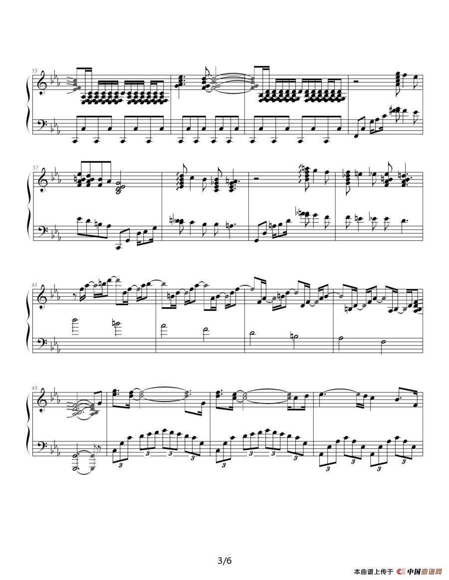 W Nocturne（W·夜曲）钢琴谱