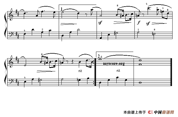 幻想即兴曲（简易版）钢琴谱