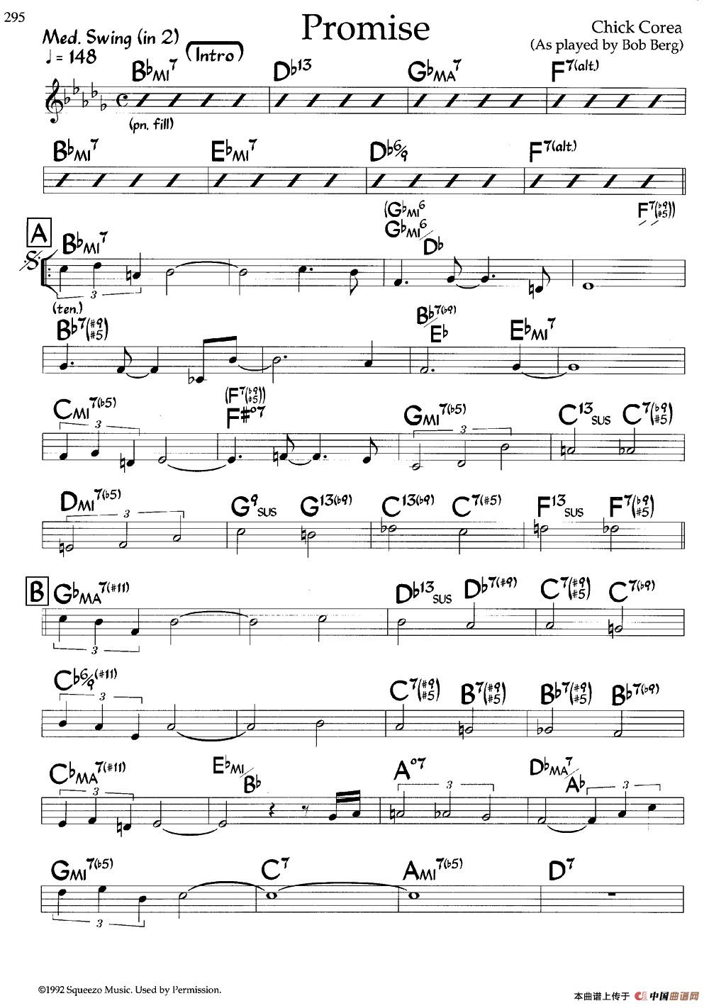 Promise（爵士钢琴曲）钢琴谱