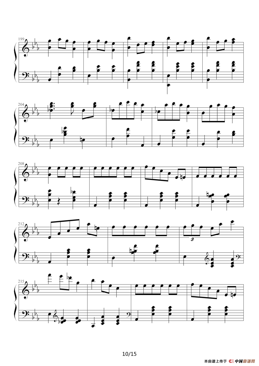 华丽的大圆舞曲钢琴谱
