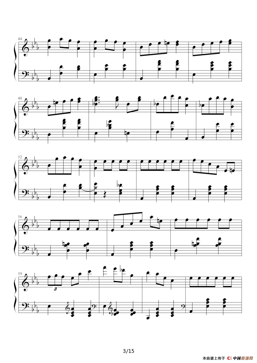华丽的大圆舞曲钢琴谱