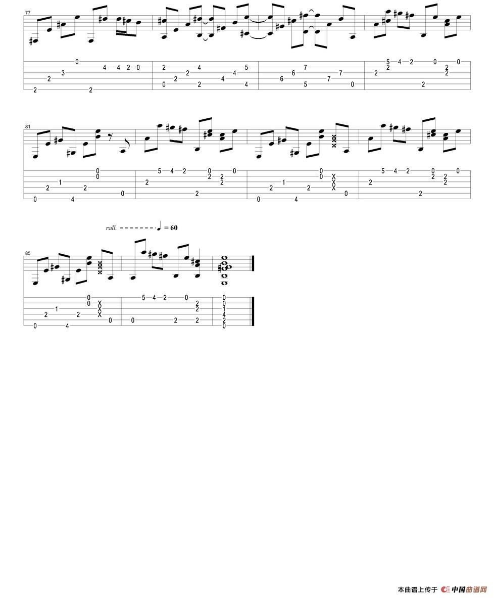 tommy emmanuel：mombasa version-2（指弹吉他）吉他谱