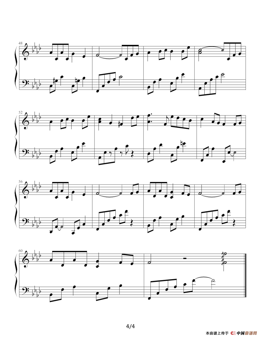 极度放松睡眠音乐（童年的回忆）钢琴谱