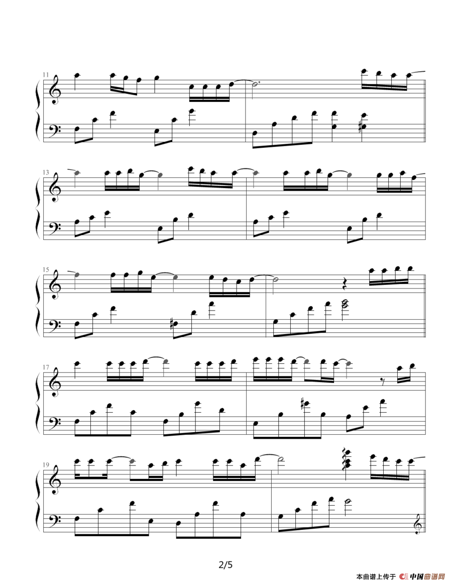 時には昔の話を（《紅の豚 红猪（飞天红猪侠）》主题曲）钢琴谱