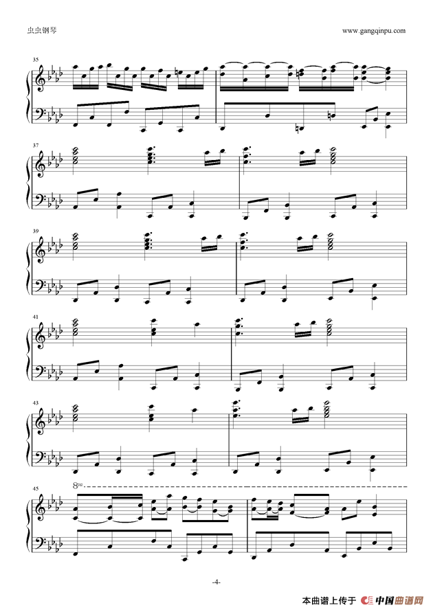 happiness of marionette （选自《海猫鸣泣之时》）钢琴谱