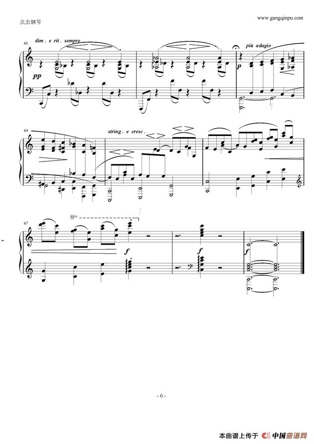 随想曲（Op.76.No.8 ）钢琴谱