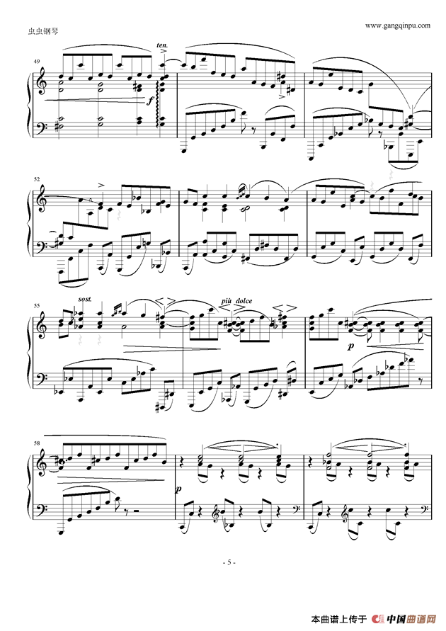 随想曲（Op.76.No.8 ）钢琴谱