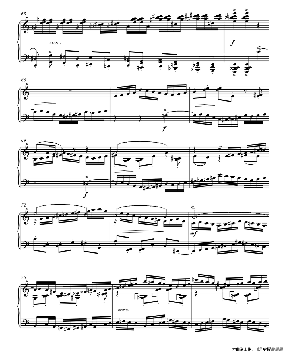 赋格（叶思敏作曲版）钢琴谱