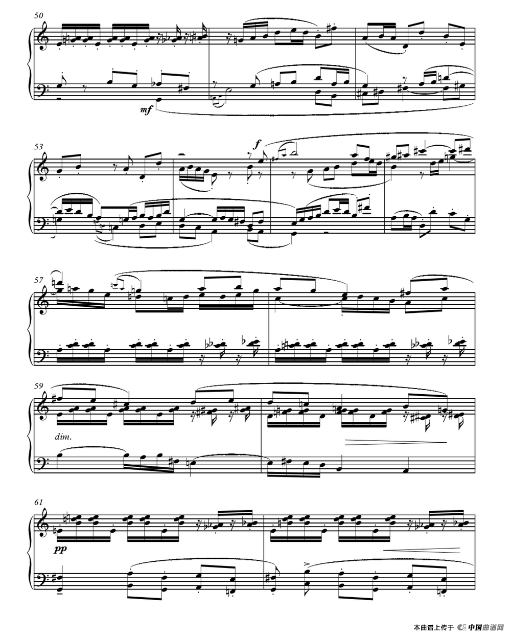 赋格（叶思敏作曲版）钢琴谱