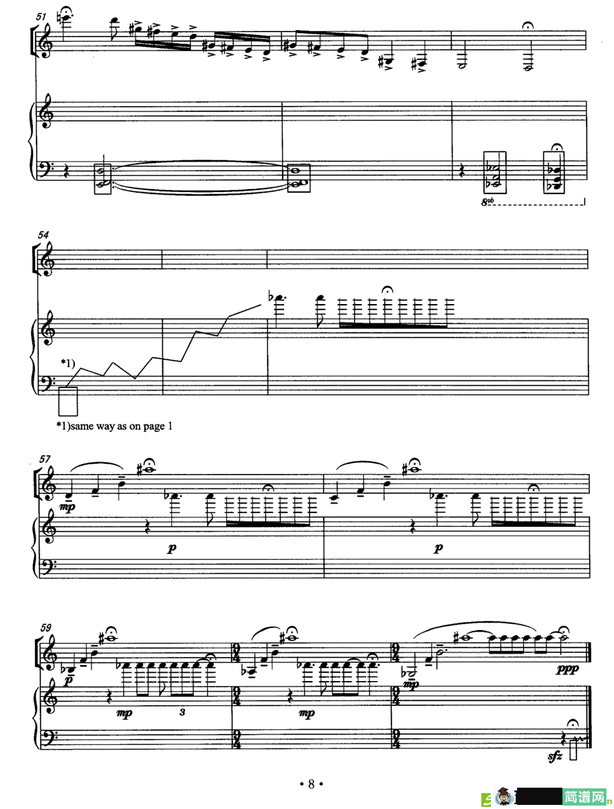 瞬间简谱(金湘作曲)