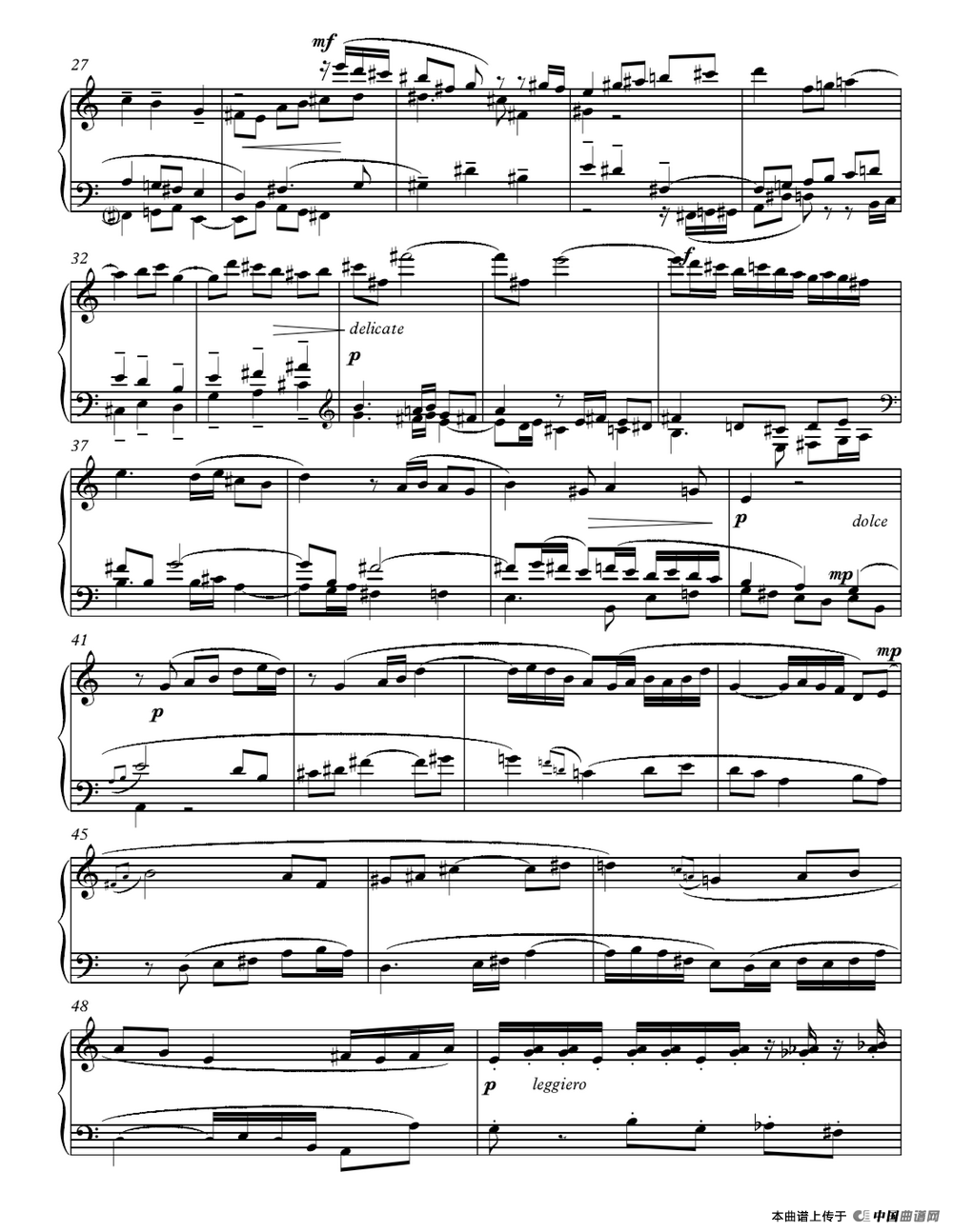 赋格（叶思敏作曲版）钢琴谱