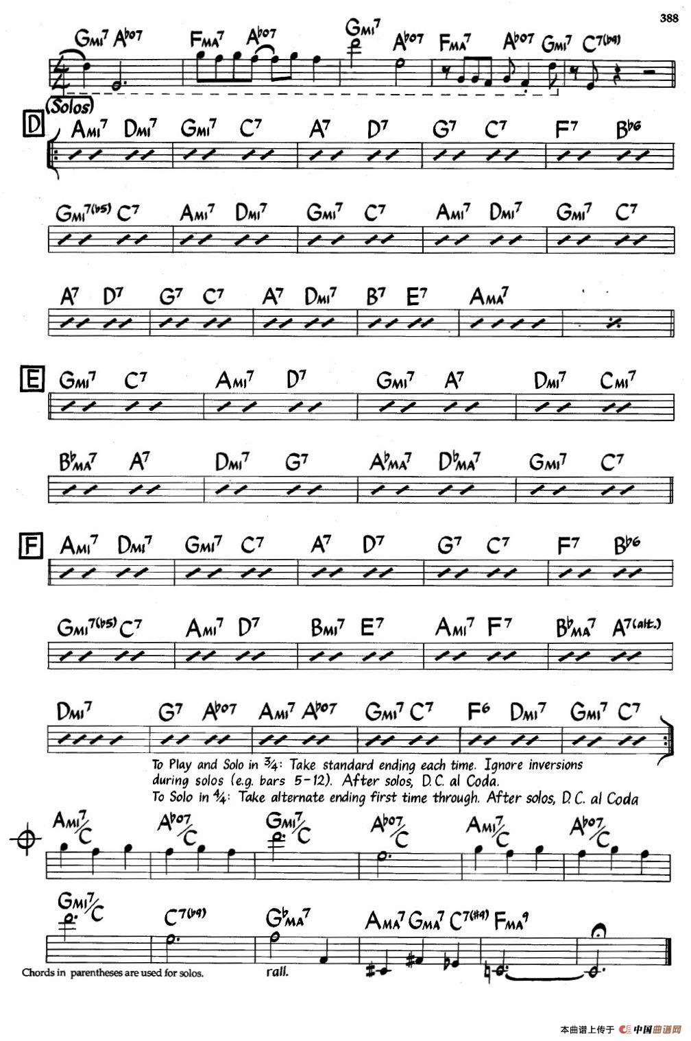 Waltz For Debby（爵士钢琴曲）钢琴谱