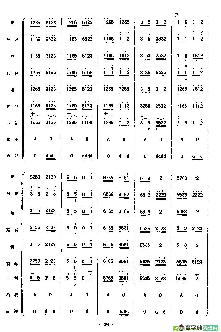 云庆曲谱(民乐合奏总谱)