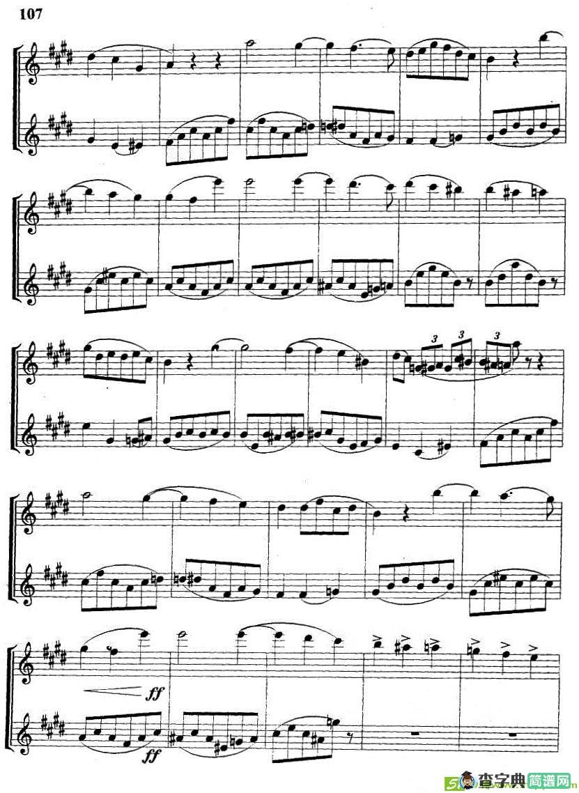 夜曲铜管曲谱(肖邦-chopin作曲)