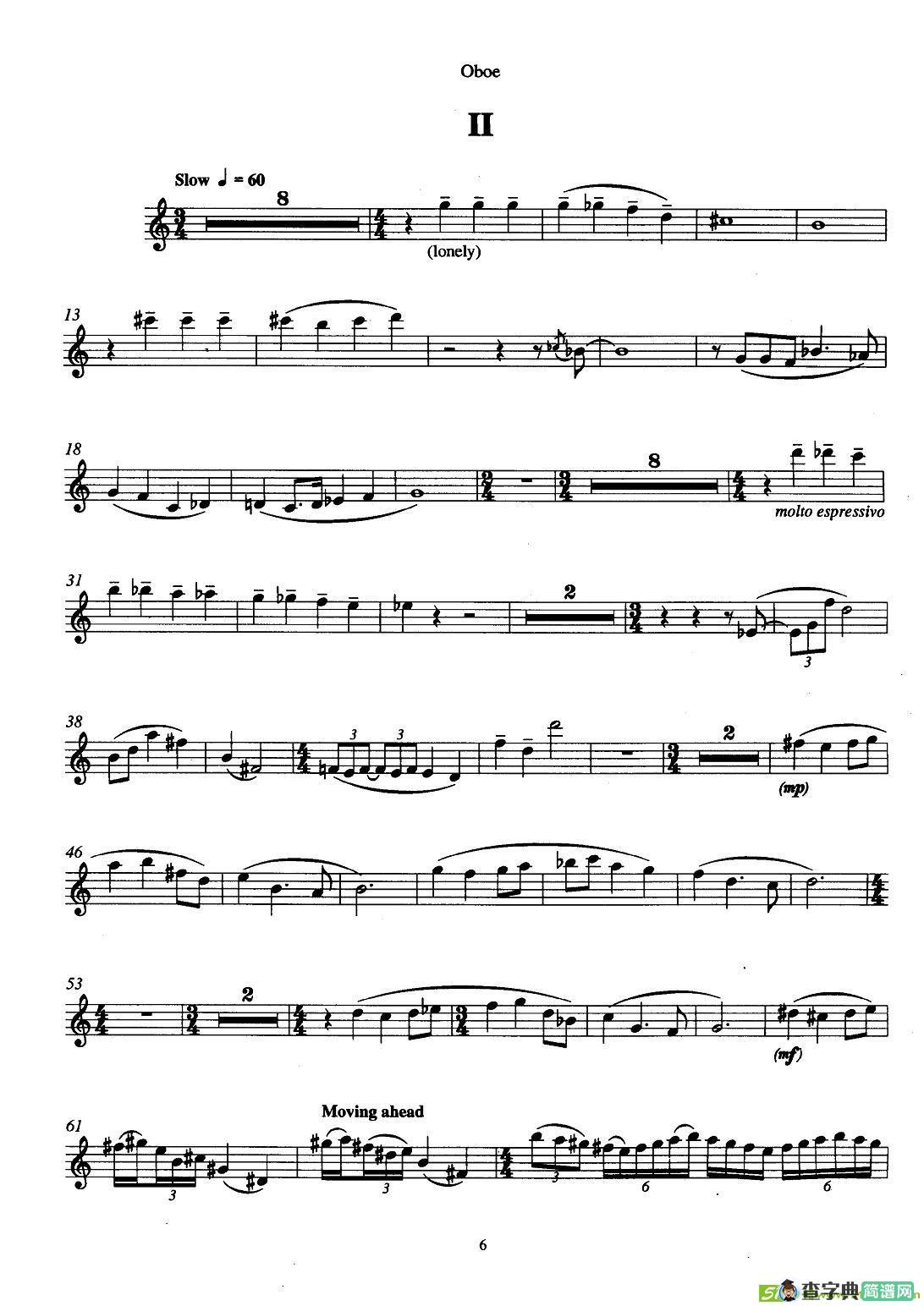 巴松双簧管与钢琴三重奏铜管谱(安德列·普列文作曲)