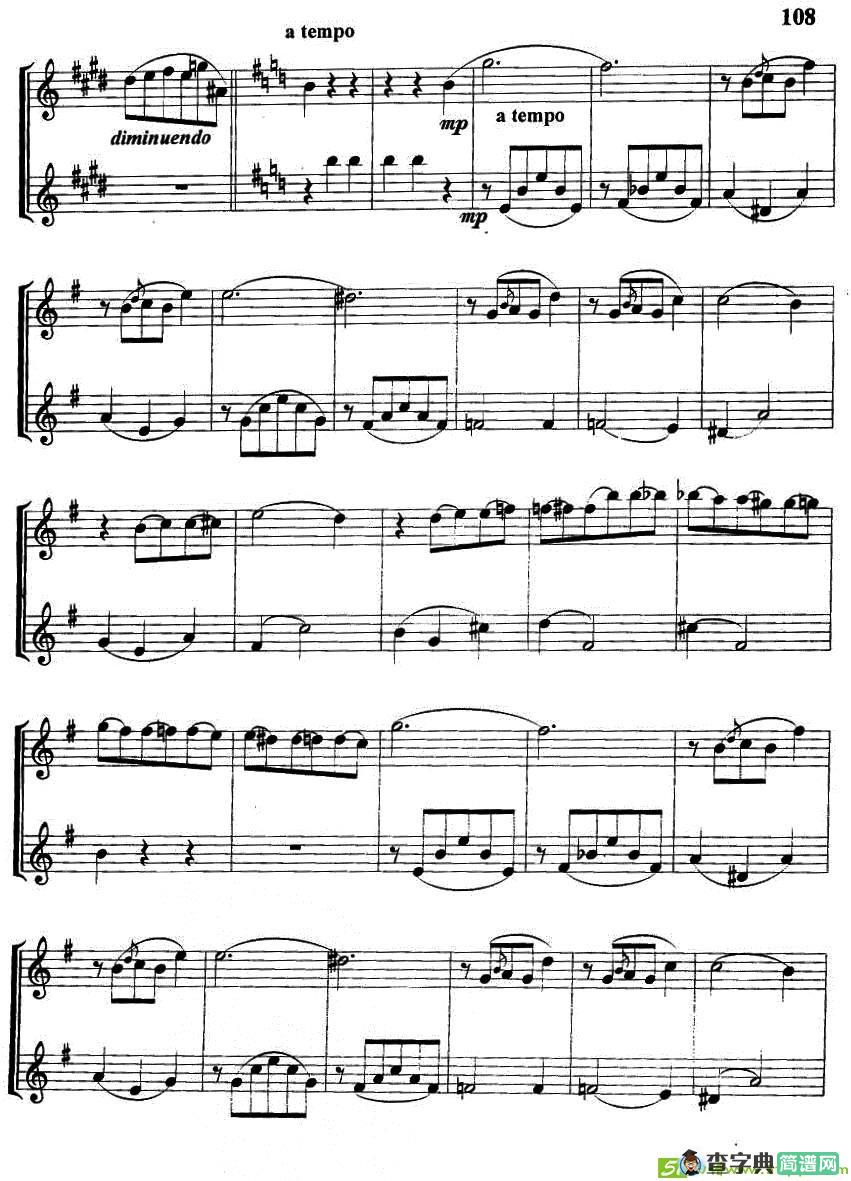 夜曲铜管曲谱(肖邦-chopin作曲)
