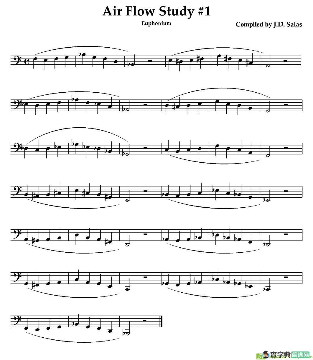 Air Flow Study - Euphonium铜管谱