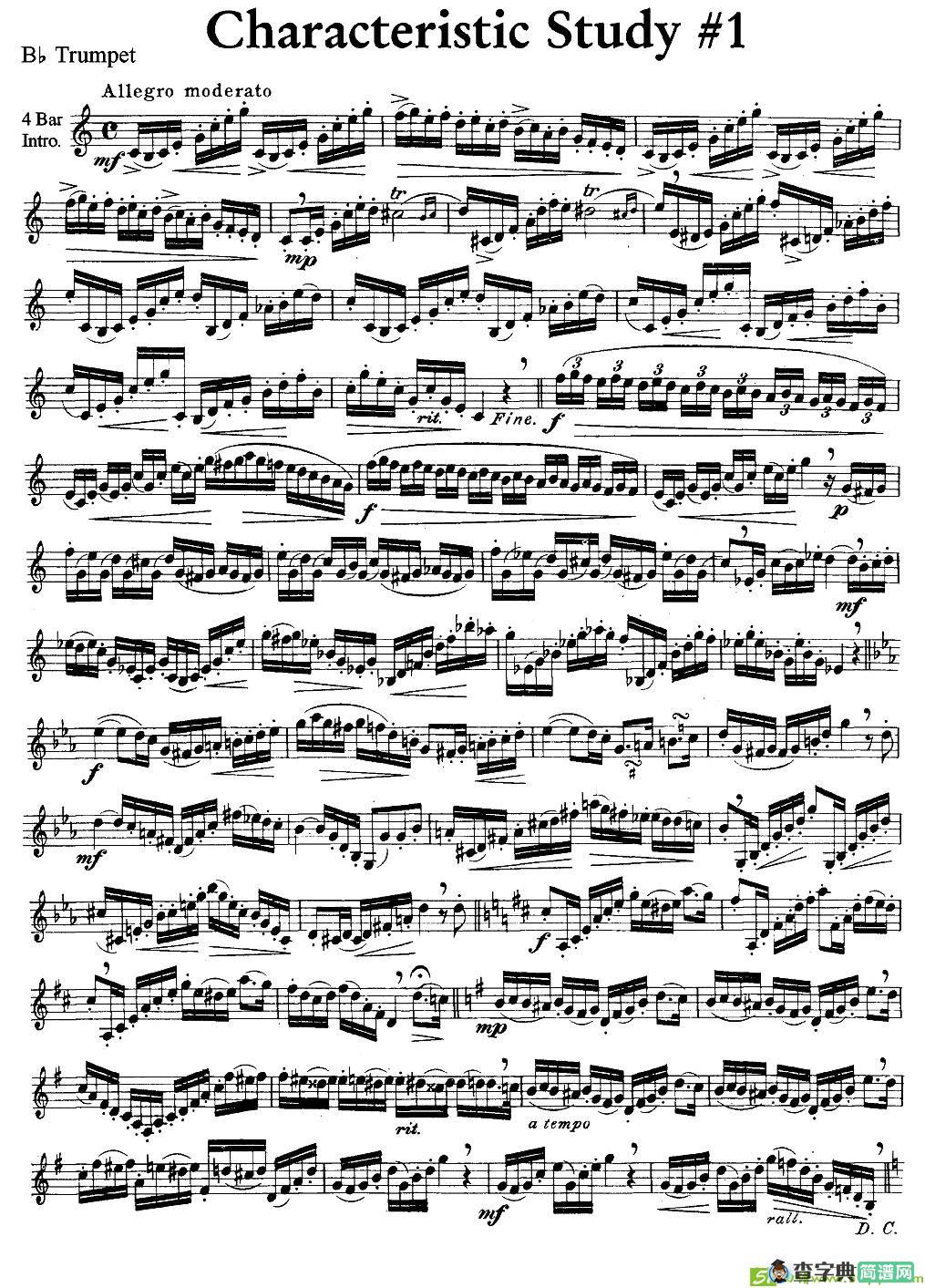 Characteristic Study #1 铜管谱(J.作曲)
