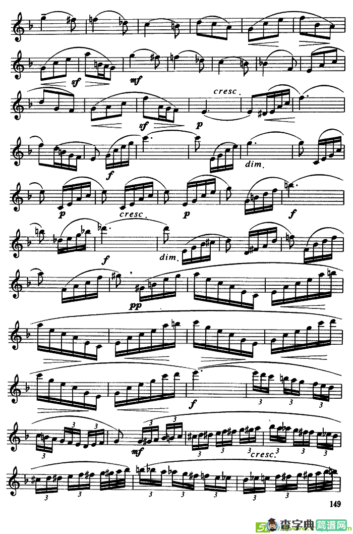 协奏曲（3）（保尔·吉尔斯作曲版）萨克斯谱