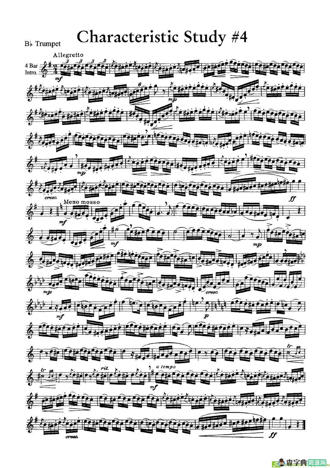 Characteristic Study #4 铜管谱(J.作曲)
