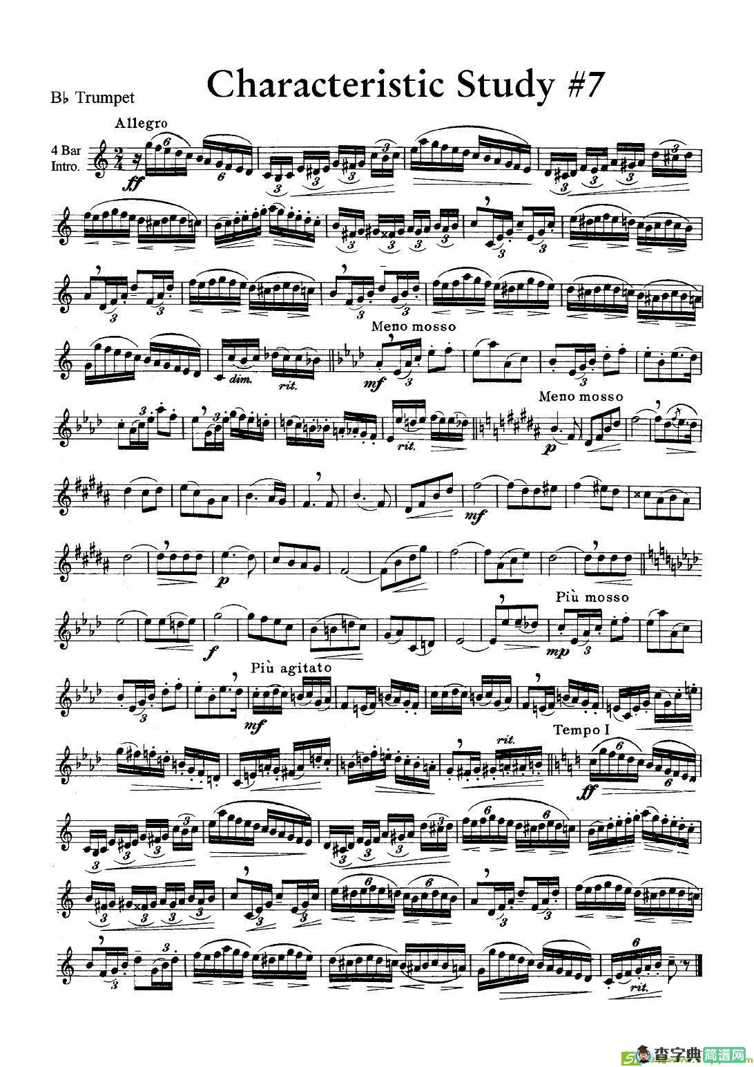 Characteristic Study #7 铜管谱(J.作曲)