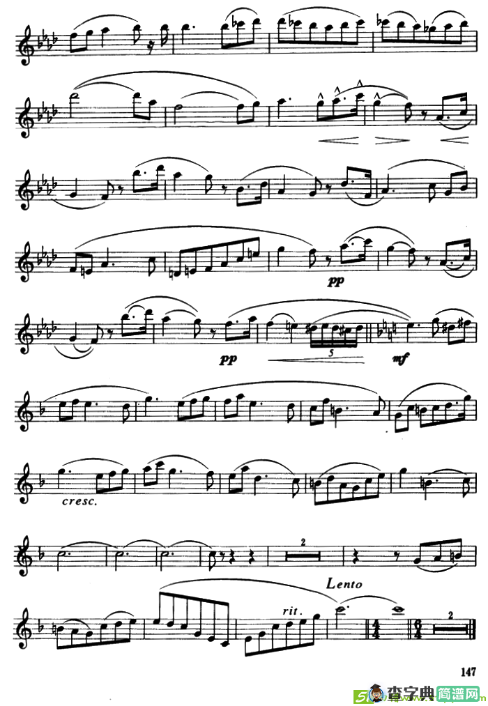 协奏曲（2）（保尔·吉尔斯作曲版）萨克斯谱