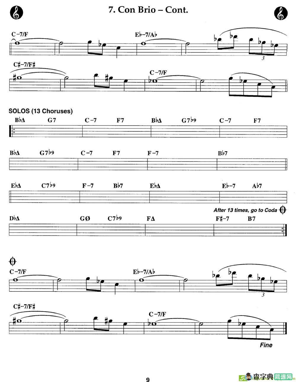 ConBrio-Cont.萨克斯谱