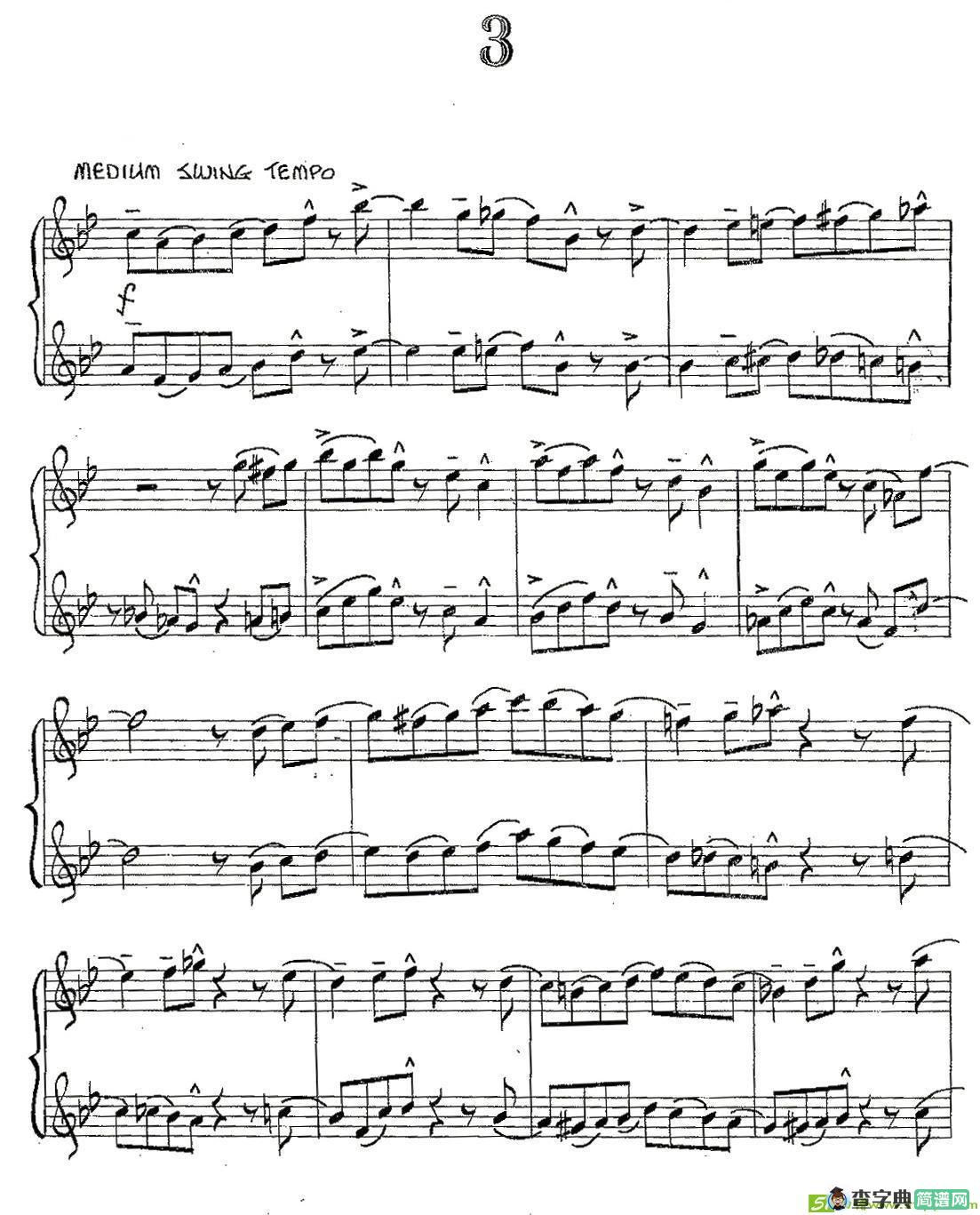 Jazz Conception For Saxophone Duets - 3萨克斯谱