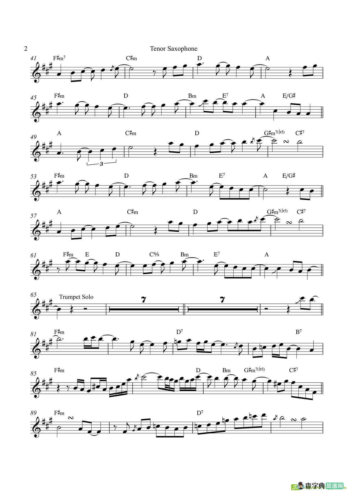 TheFirstNoel（次中音萨克斯）萨克斯谱