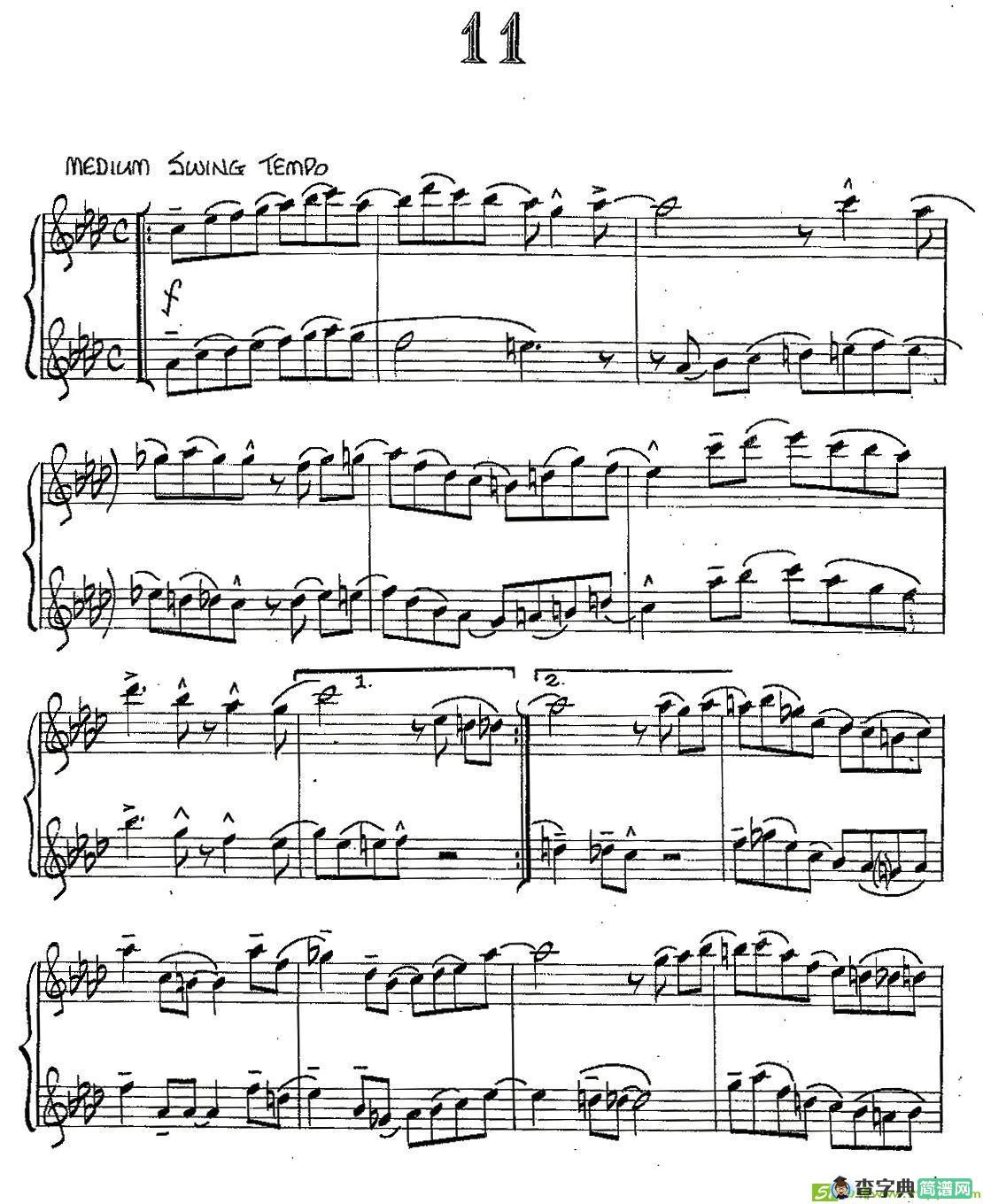 Jazz Conception For Saxophone Duets - 11萨克斯谱