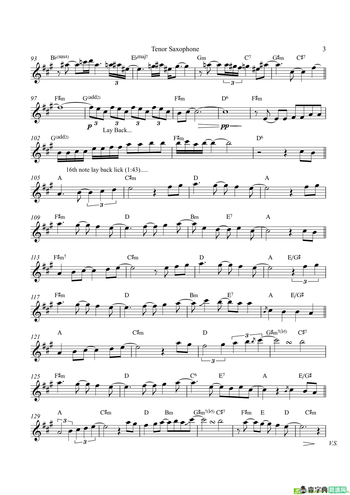 TheFirstNoel（次中音萨克斯）萨克斯谱