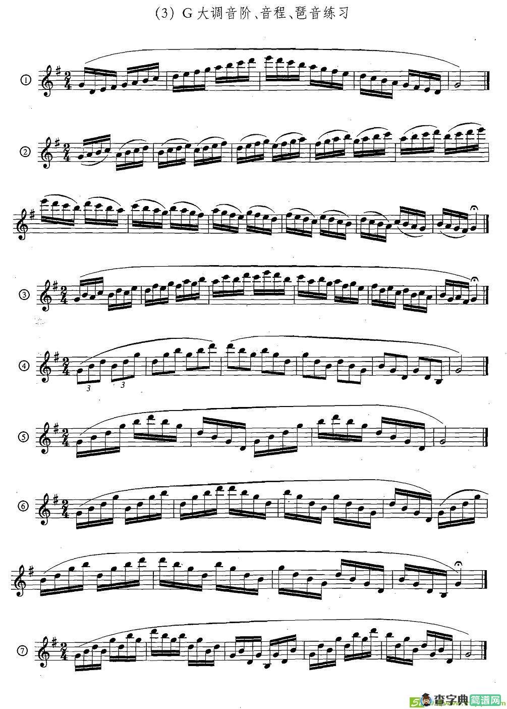 萨克斯练习曲合集日常基础练习萨克斯谱(王清泉作曲)