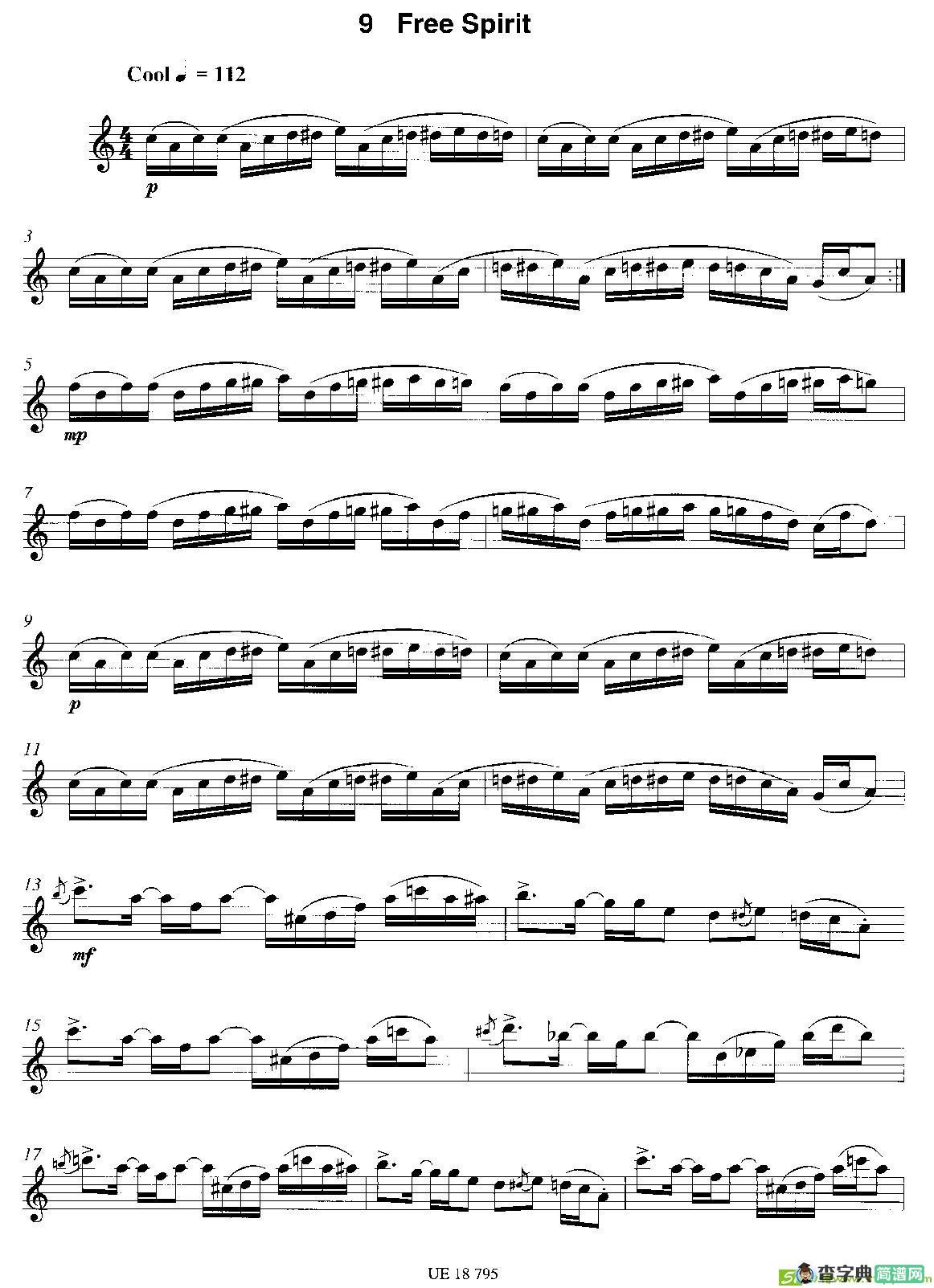 Free Spirit萨克斯谱(James作曲)