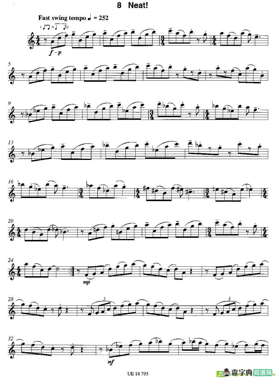 Neat!萨克斯谱(James作曲)