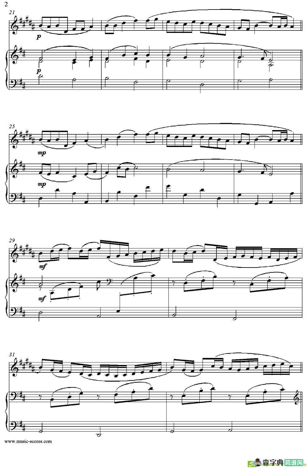 CanoninD（中音萨克斯+钢琴伴奏）萨克斯谱