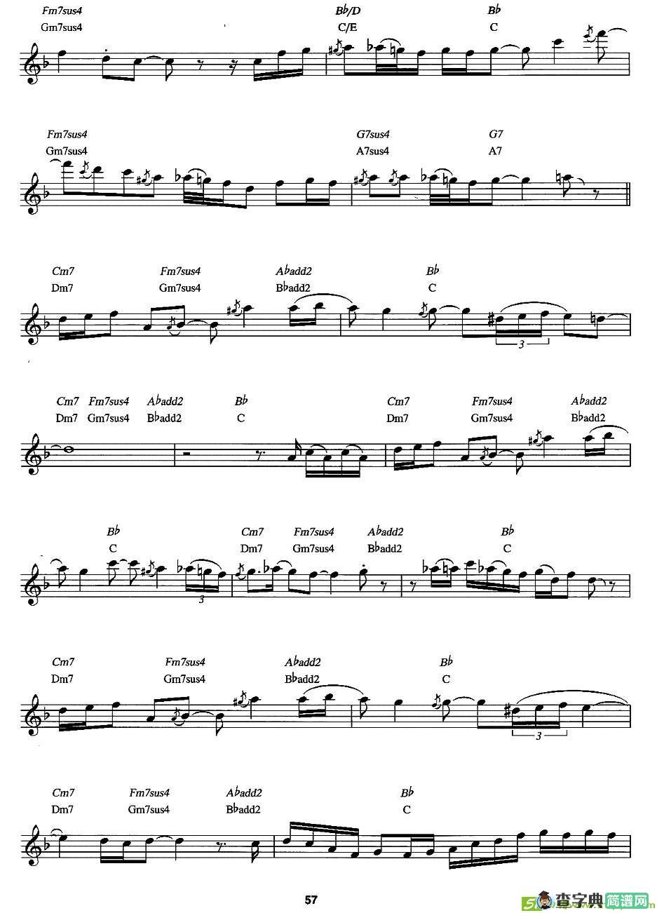 Love ls on the Way萨克斯谱(Dave作曲)