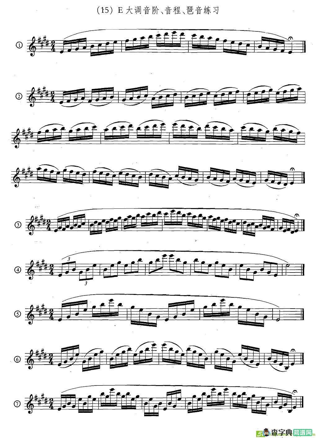 萨克斯练习曲合集日常基础练习萨克斯谱(王清泉作曲)