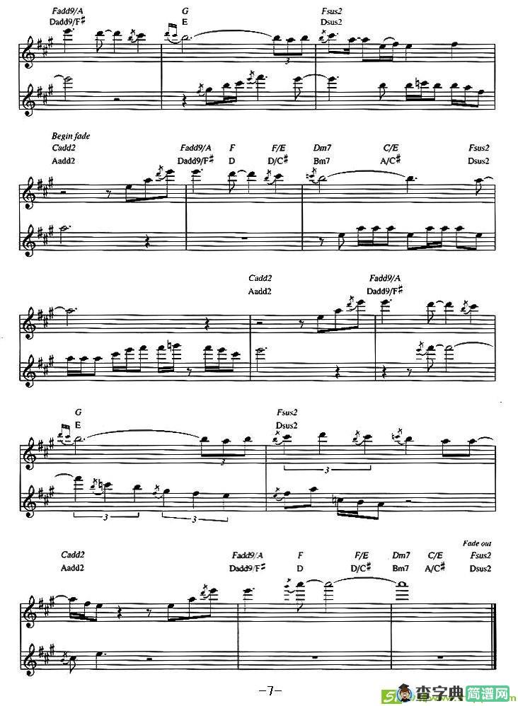 Dave Koz - Castle of dreams萨克斯谱(Dave作曲)
