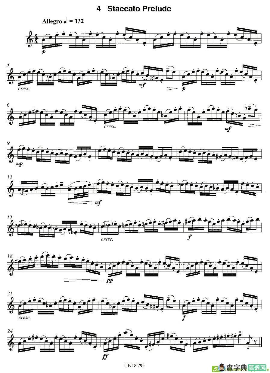 Staccato Prelude萨克斯谱(James作曲)