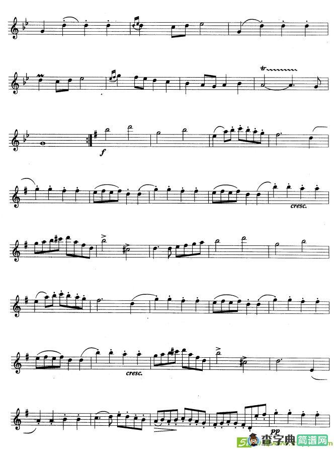 金婚曲2萨克斯谱