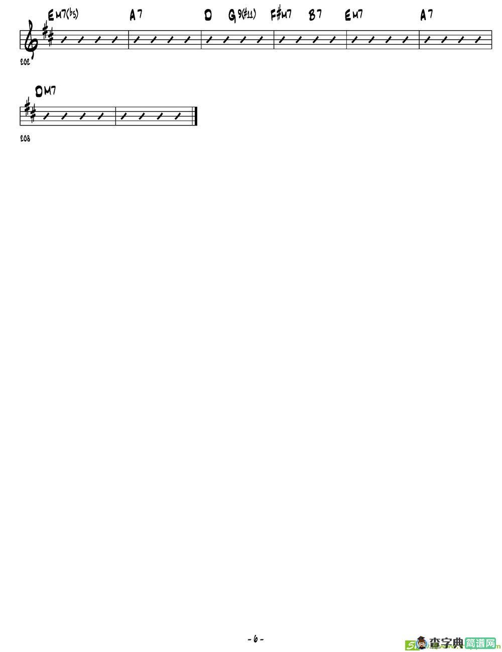 You Steppeo Out Of A Dream萨克斯曲谱(Sonny演唱)